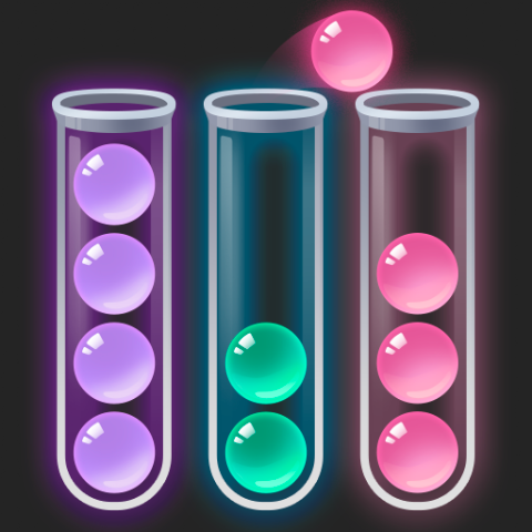 ボール選別 - 脳を鍛える色分けパズル ゲーム【Android】
