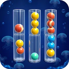ボールソート：色分けパズル【Android】